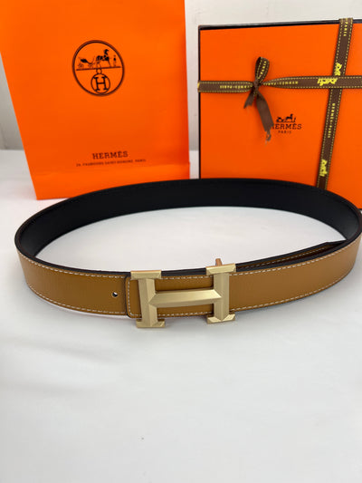 Herm* denim belt