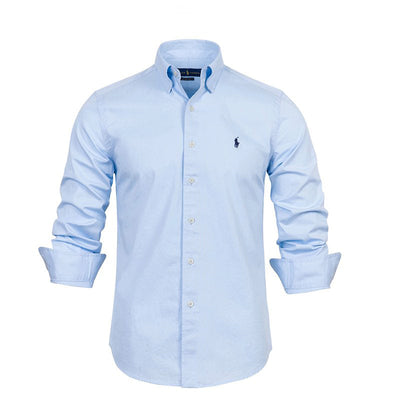 Ralph Lauren (cotton) lapel long-sleeved shirt