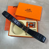 H fine head leather belt