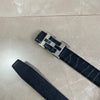 H fine head leather belt