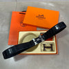 H fine head leather belt