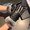 C  23 New Rabbit Fur Sheepskin Gloves