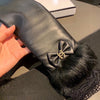 C   New Sheepskin + raccoon fur gloves