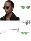 L  Metal Hexagonal Sunglasses