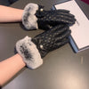 C   Rabbit Fur New Sheepskin Gloves