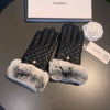 C   Rabbit Fur New Sheepskin Gloves