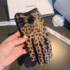 C   Leopard Ribbon Gloves