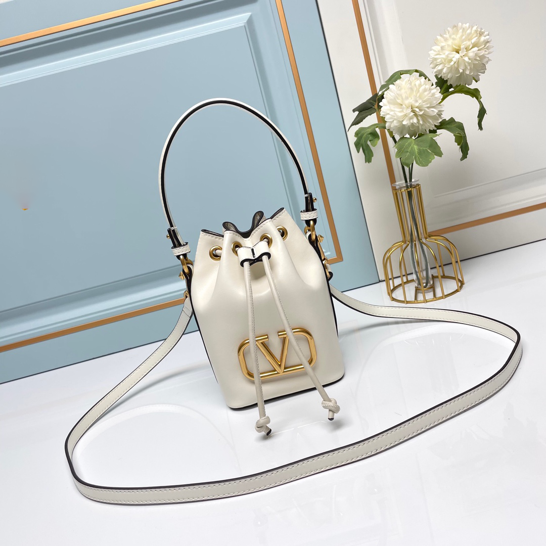 VAL* soft lambskin mini bucket bag