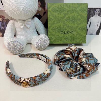 GU* Floral two-piece set, headband + wreath