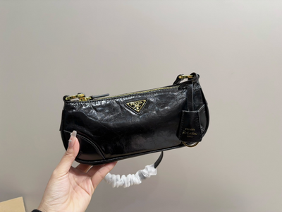 PR* first layer cowhide underarm bag