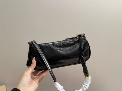 PR* first layer cowhide underarm bag