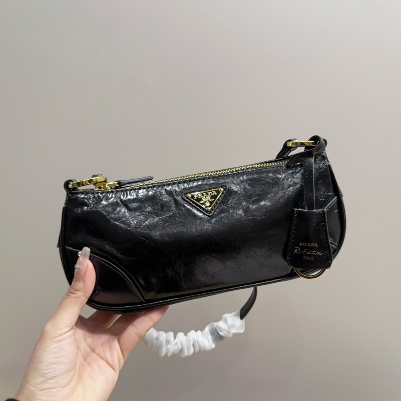 PR* first layer cowhide underarm bag