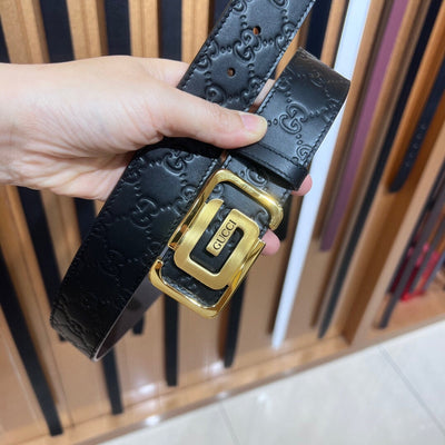 GU* first layer cowhide belt