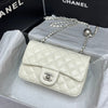 CHA* silver buckle chain bag