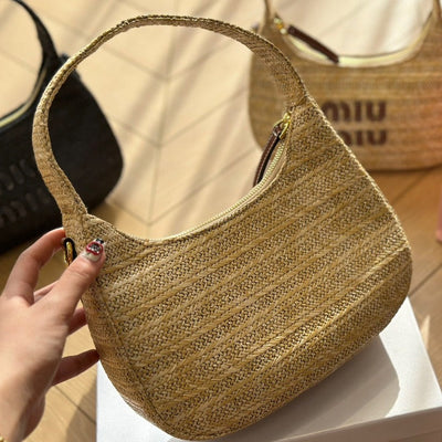 MIU* new raffia bag