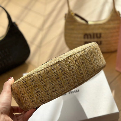 MIU* new raffia bag