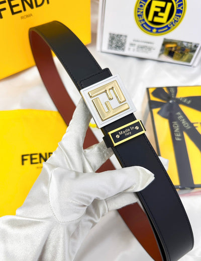 FEN* new double-layer embossed cowhide belt