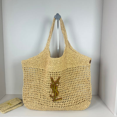 YS* large woven shopping bag