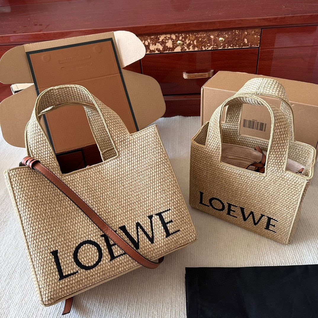 LOE* straw woven shopping bag vegetable basket