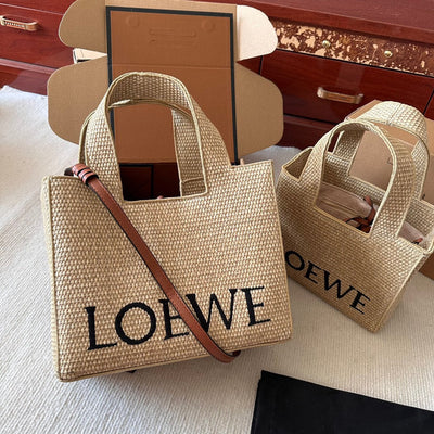 LOE* straw woven shopping bag vegetable basket