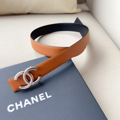 CHAN* double-sided cowhide belt 1:1 VIP