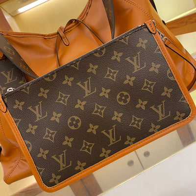 LOU* MONOGRAM canvas + leather handbag