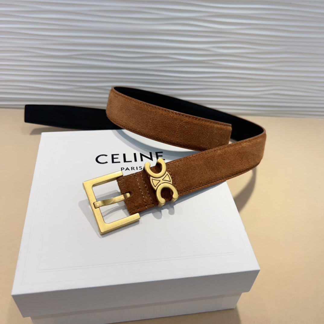 Celi* 24 new suede leather belt