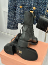 MIU* 24SS pure leather retro airport boots 1:1 VIP