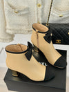 CHAN* 24SS sheepskin bow block heel ankle boots 1:1 VIP