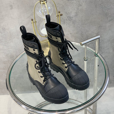 DIO* Lace-up shell toe mid-calf boots 1：1 VIP