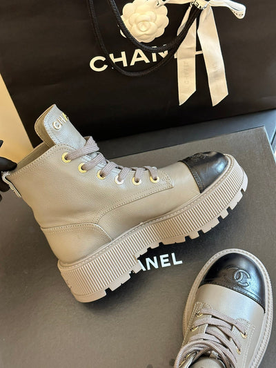 CHAN* 23SS platform ankle boots 1:1 VIP