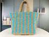 PRA* 24SS Hollow Woven Raffia Shopping Bag