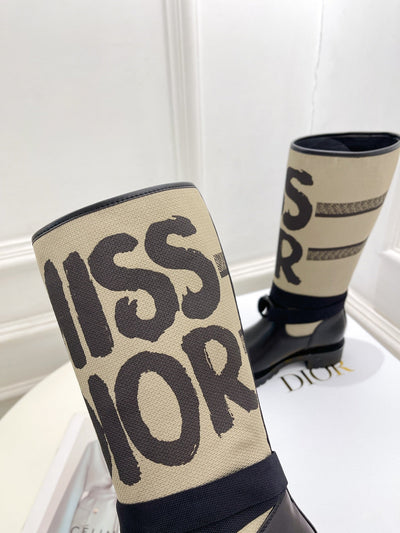 DIO* 24SS Graffiti Letters Knight Boots 1:1 VIP