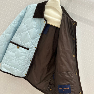 LOU* 24SS Cream Blue Padded Jacket 1:1 VIP