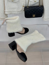 CHNA* 24SS Chunky Heel Sock Boots 1:1 VIP