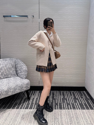 PRA* 24SS wool 100% cotton wool coat 1:1 VIP