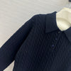 MIU* 24SS POLO collar cashmere sweater 1:1 VIP