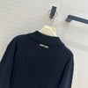 MIU* 24SS POLO collar cashmere sweater 1:1 VIP