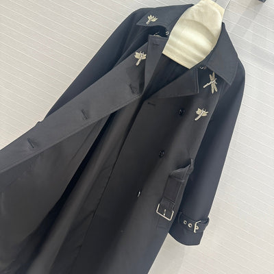 DIO* 24SS dragonfly embroidered double-breasted trench coat 1:1 VIP 11