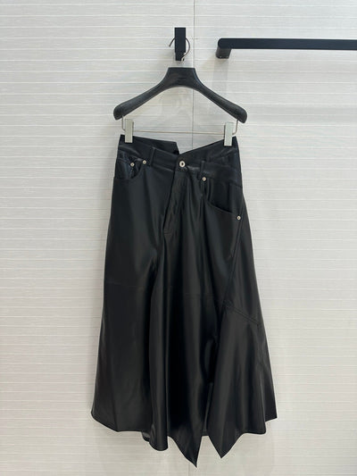 LOE* 24SS Eco-friendly Leather Midi Skirt 1:1 VIP 11