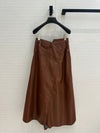 LOE* 24SS Eco-friendly Leather Midi Skirt 1:1 VIP 11