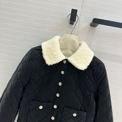 CHAN* 24SS lamb wool cotton lapel jacket 1:1 VIP 11