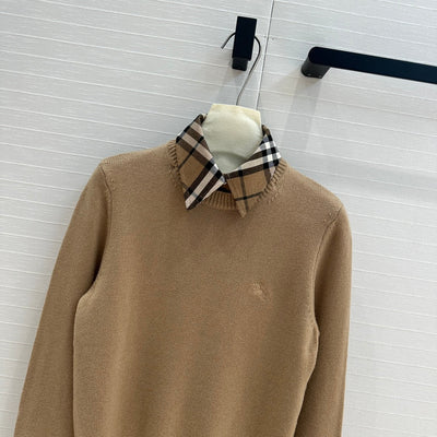 Burber* 24SS shirt collar wool knit 1:1VIP 11