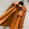 FEN* 24SS Long 100% Sheepskin Trench Coat 1:1 VIP 11