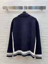 MIU* 24SS Contrast Color Cable Lapel Sweater 1:1 VIP 11