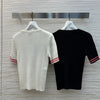 CHAN* 25SS Spring Jacquard Short Sleeve Sweater 1:1 VIP 11