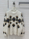 CHAN* 24SS Four-leaf Clover 100% Wool Sweater 1:1 VIP 11