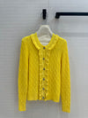 CHAN* 25SS lace stitching knitted cardigan 1:1 VIP 11