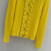 CHAN* 25SS lace stitching knitted cardigan 1:1 VIP 11