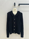 CHAN* 25SS lace stitching knitted cardigan 1:1 VIP 11